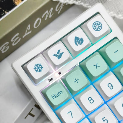 21-Key Hot-Swappable Wireless Keypad | RGB Backlit | Compact Transparent Design | Multi-Mode Connection | Customizable Function Keys