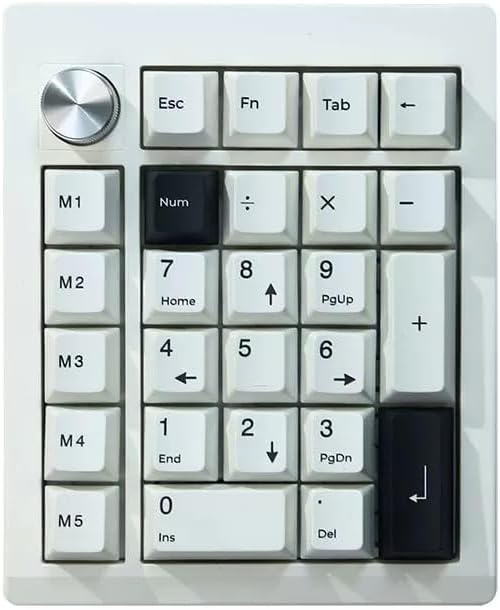 Tri-Mode Wireless Mechanical Number Pad | QMK/VIA Programmable | Hot-Swappable | RGB Backlit | Control Knob | 2000mAh Gasket-Mounted Numeric Keypad