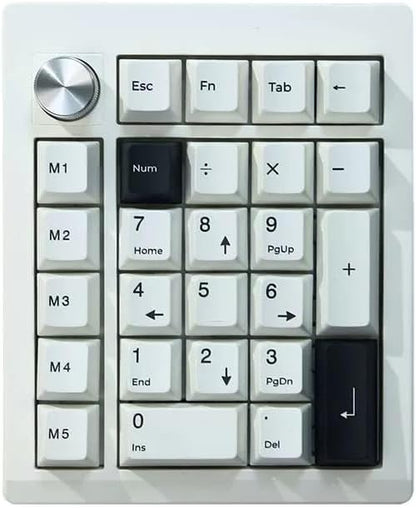 Tri-Mode Wireless Mechanical Number Pad | QMK/VIA Programmable | Hot-Swappable | RGB Backlit | Control Knob | 2000mAh Gasket-Mounted Numeric Keypad