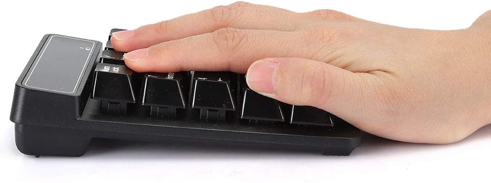 19-Key Bluetooth Numeric Keypad | Silent Waterproof Design | Portable Number Pad for Office, Tablets & Mobile Computing