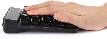 19-Key Bluetooth Numeric Keypad | Silent Waterproof Design | Portable Number Pad for Office, Tablets & Mobile Computing