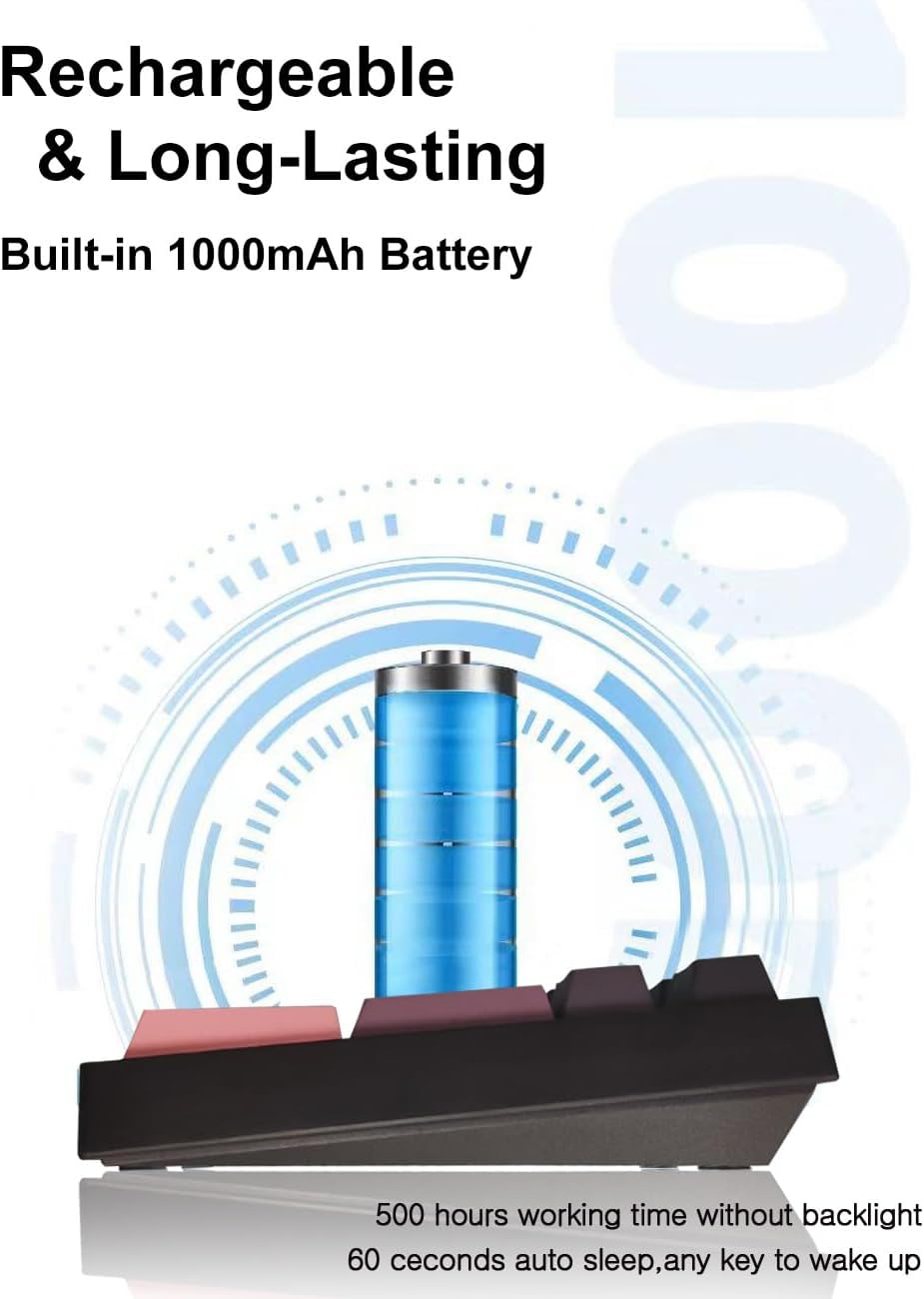 Tri-Mode Wireless Mechanical Number Pad | Hot-Swappable | RGB Backlit | Transparent Base | Programmable Keys | Rechargeable Compact Keypad