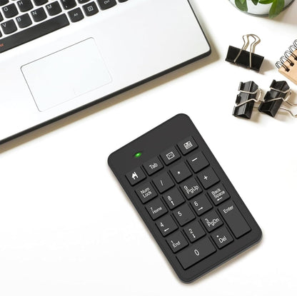 23-Key Wireless Numeric Keypad | Type-C Dual Connection | Clicky Mechanical Switches | Portable Number Pad for Office & Data Entry
