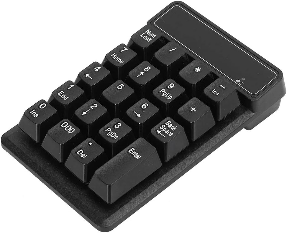 19-Key Bluetooth Numeric Keypad | Silent Waterproof Design | Portable Number Pad for Office, Tablets & Mobile Computing