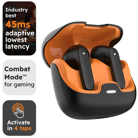 Bluetooth 5.4 TWS Wireless Bluetooth Earphones Ultra-low Latency Dual Microphone ENC Noise Cancelling in Ear Bluetooth Earphones