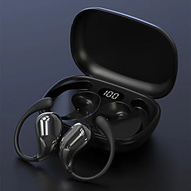 Bluetooth 5.4 Ear Hook Headphones TWS Wireless Earphones HiFi Stereo Waterproof Headsets LED Display Long Standby Touch Earbuds